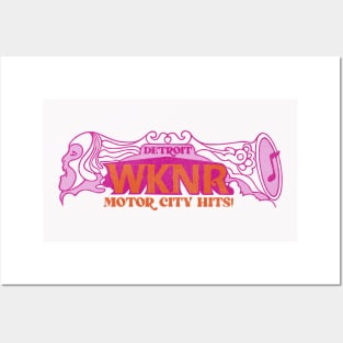 Retro WKNR FM / Detroit Rock Radio Station Posters and Art